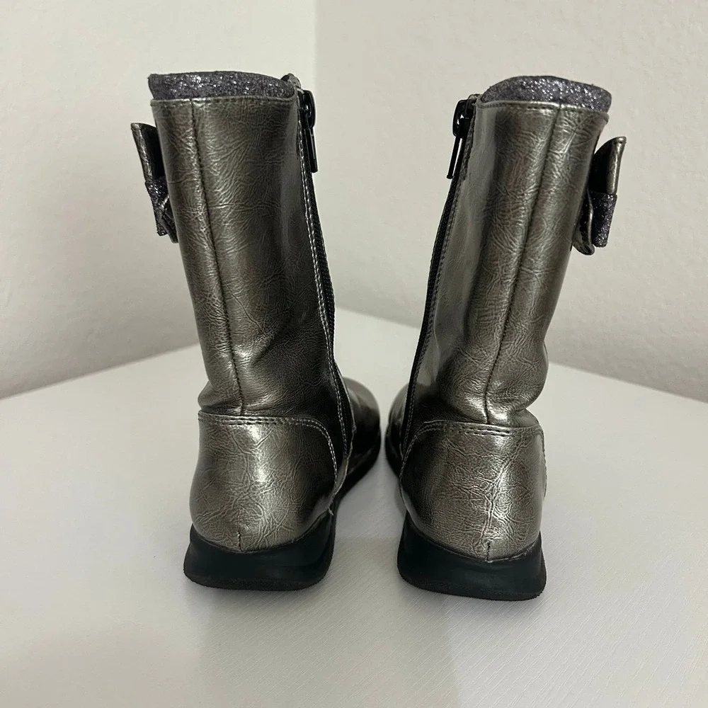 Stride Rite Girls Black Glittery Boots 8.5c